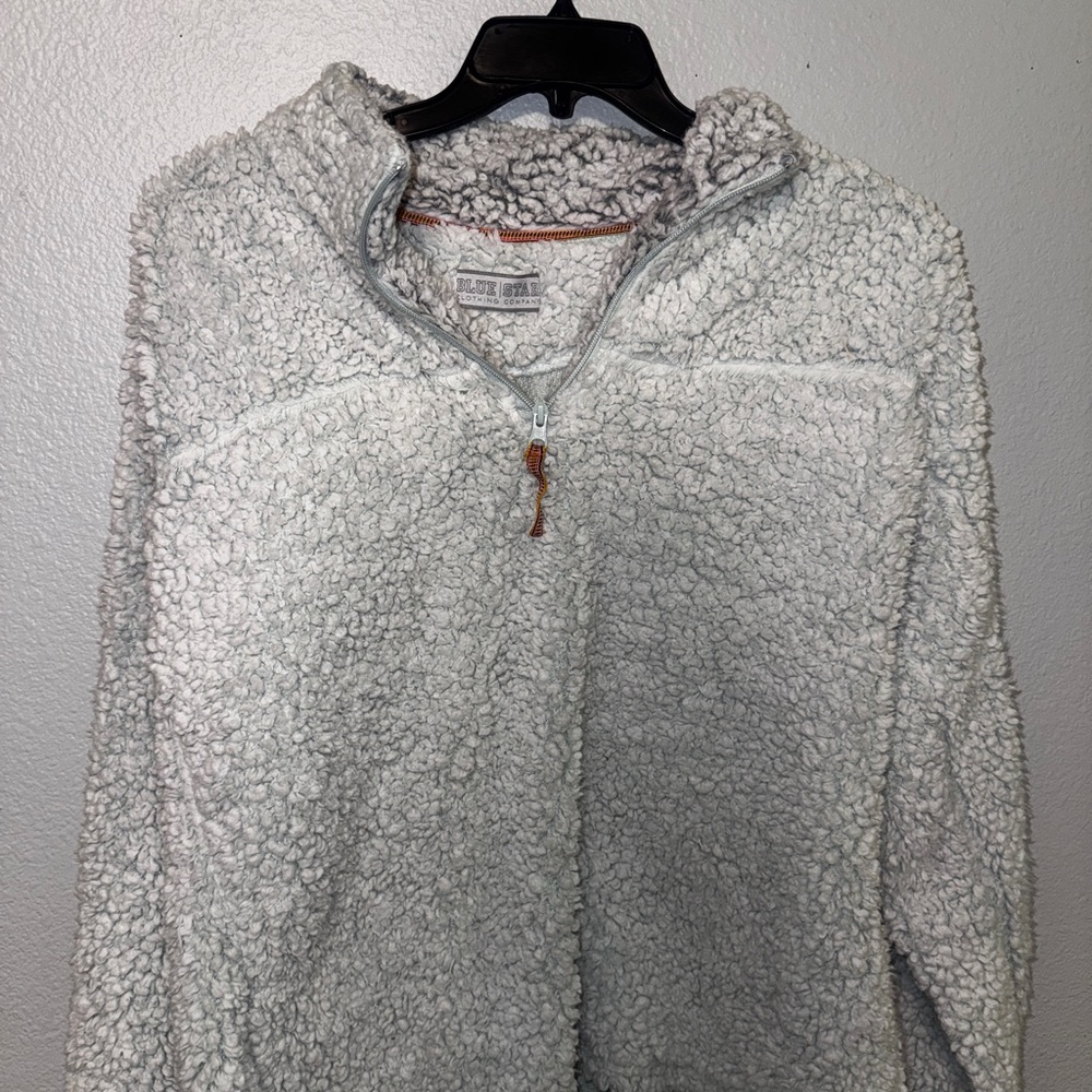 Cozy Gray Sherpa Sweater